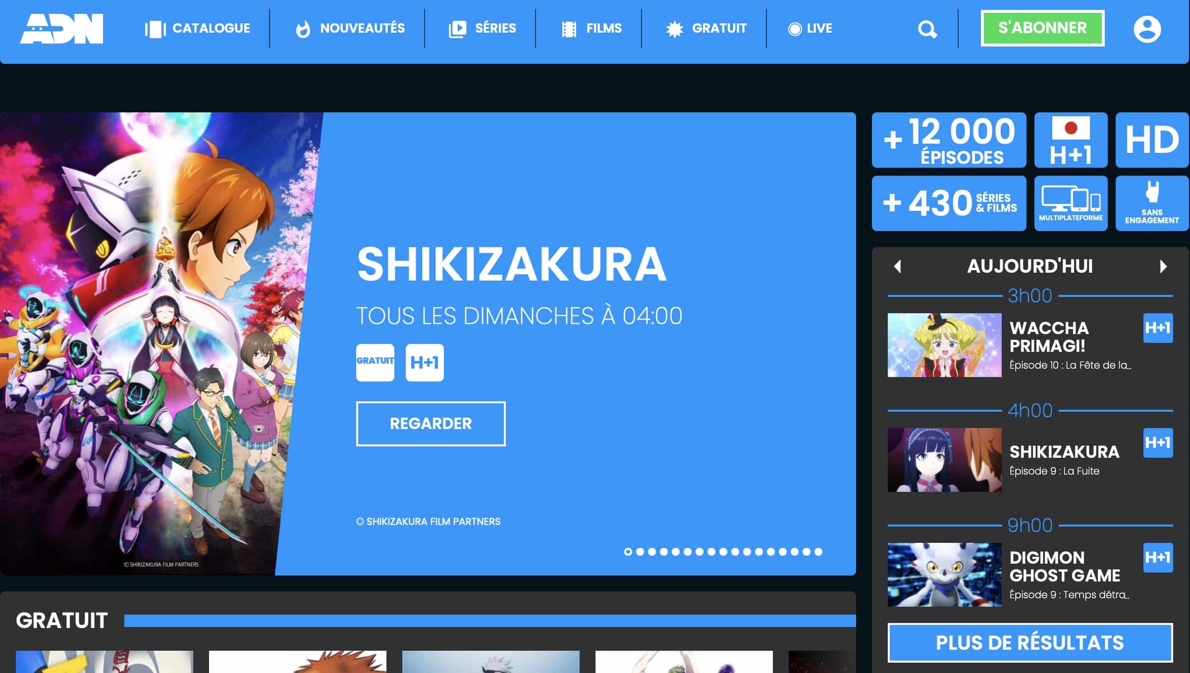 Anime Digital Network : L'offre de streaming legal d'Anime